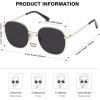 imageSOJOS Classic Trendy Square Sunglasses for Women Men Cute Big Frame Gold Shades SJ1137Bright GoldGrey