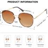 imageSOJOS Classic Trendy Square Sunglasses for Women Men Cute Big Frame Gold Shades SJ1137Brown TortoiseGradient Brown