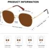 imageSOJOS Classic Trendy Square Sunglasses for Women Men Cute Big Frame Gold Shades SJ1137GoldBrown
