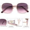 imageSOJOS Classic Trendy Square Sunglasses for Women Men Cute Big Frame Gold Shades SJ1137Rose GoldGreyrose