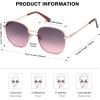 imageSOJOS Classic Trendy Square Sunglasses for Women Men Cute Big Frame Gold Shades SJ1137Rose GoldGreyrose