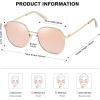 imageSOJOS Classic Trendy Square Sunglasses for Women Men Cute Big Frame Gold Shades SJ1137Shiny GoldPink Mirrored