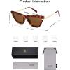 imageSOJOS Retro Small Polarized Cat Eye Sunglasses Womens Vintage Shades Trendy Stylish Sunnies SJ2361Tortoise  Brown Lens