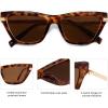 imageSOJOS Retro Small Polarized Cat Eye Sunglasses Womens Vintage Shades Trendy Stylish Sunnies SJ2361Tortoise  Brown Lens