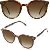 imageSOJOS Sunglasses Womens Trendy 2025 Classic Round Retro Vintage Shades Large Frame Sunnies SJ2067Black Tortoise Frame