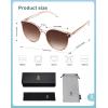 imageSOJOS Sunglasses Womens Trendy 2025 Classic Round Retro Vintage Shades Large Frame Sunnies SJ2067Brown