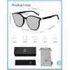 imageSOJOS Sunglasses Womens Trendy 2025 Classic Round Retro Vintage Shades Large Frame Sunnies SJ2067Dark Black