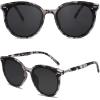 imageSOJOS Sunglasses Womens Trendy 2025 Classic Round Retro Vintage Shades Large Frame Sunnies SJ2067Grey