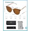imageSOJOS Sunglasses Womens Trendy 2025 Classic Round Retro Vintage Shades Large Frame Sunnies SJ2067Jelly Brown