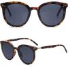 imageSOJOS Sunglasses Womens Trendy 2025 Classic Round Retro Vintage Shades Large Frame Sunnies SJ2067Leopard