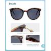 imageSOJOS Sunglasses Womens Trendy 2025 Classic Round Retro Vintage Shades Large Frame Sunnies SJ2067Leopard