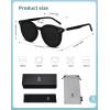 imageSOJOS Sunglasses Womens Trendy 2025 Classic Round Retro Vintage Shades Large Frame Sunnies SJ2067Shiny Black