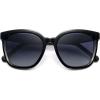 imageSOJOS Trendy Polarized Sunglasses for Women Classic Retro Square Womens Shade Sunnies SJ2333BlackGrey Grading