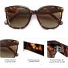 imageSOJOS Trendy Polarized Sunglasses for Women Classic Retro Square Womens Shade Sunnies SJ2333Brown TortoiseBrown Grading