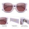 imageSOJOS Trendy Polarized Sunglasses for Women Classic Retro Square Womens Shade Sunnies SJ2333Solid PurpleRose