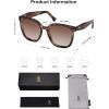 imageSOJOS Trendy Polarized Sunglasses for Women Classic Retro Square Womens Shade Sunnies SJ2333TortoiseCoffee Grading