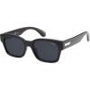 imageSOJOS Classic Square Polarized Sunglasses for Women Men Trendy Unisex Design SJ2372BlackGrey