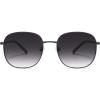 imageSOJOS Classic Trendy Square Sunglasses for Women Men Cute Big Frame Gold Shades SJ1137Matt BlackGradient Grey