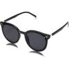 imageSOJOS Sunglasses Womens Trendy 2025 Classic Round Retro Vintage Shades Large Frame Sunnies SJ2067Shiny Black