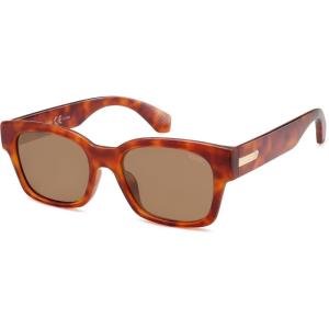 imageSOJOS Classic Square Polarized Sunglasses for Women Men Trendy Unisex Design SJ2372BrownBrown