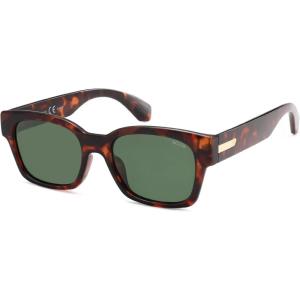 imageSOJOS Classic Square Polarized Sunglasses for Women Men Trendy Unisex Design SJ2372BrownGreen
