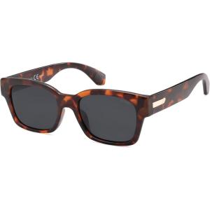 imageSOJOS Classic Square Polarized Sunglasses for Women Men Trendy Unisex Design SJ2372BrownGrey