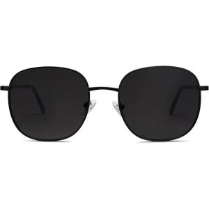 imageSOJOS Classic Trendy Square Sunglasses for Women Men Cute Big Frame Gold Shades SJ1137BlackGrey