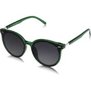 imageSOJOS Sunglasses Womens Trendy 2025 Classic Round Retro Vintage Shades Large Frame Sunnies SJ2067Green