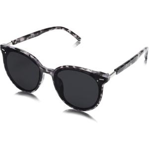 imageSOJOS Sunglasses Womens Trendy 2025 Classic Round Retro Vintage Shades Large Frame Sunnies SJ2067Grey