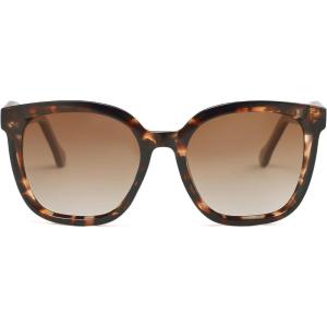 imageSOJOS Trendy Polarized Sunglasses for Women Classic Retro Square Womens Shade Sunnies SJ2333Brown TortoiseBrown Grading