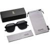 imageSOJOS Retro Vintage Square Polarized Sunglasses for Women Men 70s 80s Oversized Shades SJ2272BlackGrey