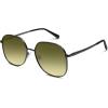imageSOJOS Trendy Oversized Sunglasses for Women Men UV400 Protection Hexagon Shades with Spring Hinges SJ1210Dark GunmetalGreen