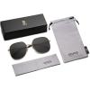 imageSOJOS Trendy Oversized Sunglasses for Women Men UV400 Protection Hexagon Shades with Spring Hinges SJ1210GoldBlack