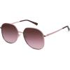 imageSOJOS Trendy Oversized Sunglasses for Women Men UV400 Protection Hexagon Shades with Spring Hinges SJ1210PinkDark Rose