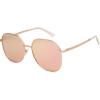 imageSOJOS Trendy Oversized Sunglasses for Women Men UV400 Protection Hexagon Shades with Spring Hinges SJ1210Rose GoldPink Mirrored