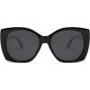 imageSOJOS Trendy Polarized Round Oversized Sunglasses Womens Square Women Sun Glasses SJ2340BlackGrey