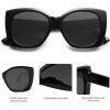 imageSOJOS Trendy Polarized Round Oversized Sunglasses Womens Square Women Sun Glasses SJ2340BlackGrey
