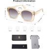 imageSOJOS Trendy Polarized Round Oversized Sunglasses Womens Square Women Sun Glasses SJ2340ChampagneGrey Grading
