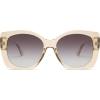 imageSOJOS Trendy Polarized Round Oversized Sunglasses Womens Square Women Sun Glasses SJ2340ChampagneGrey Grading