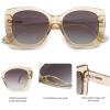 imageSOJOS Trendy Polarized Round Oversized Sunglasses Womens Square Women Sun Glasses SJ2340ChampagneGrey Grading