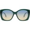 imageSOJOS Trendy Polarized Round Oversized Sunglasses Womens Square Women Sun Glasses SJ2340GreenGreen Grading Yellow