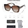 imageSOJOS Trendy Polarized Round Oversized Sunglasses Womens Square Women Sun Glasses SJ2340TortoiseBrown Grading