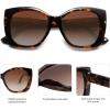 imageSOJOS Trendy Polarized Round Oversized Sunglasses Womens Square Women Sun Glasses SJ2340TortoiseBrown Grading