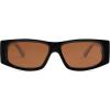imageSOJOS Trendy Y2K Rectangle Polarized Sunglasses for Women Men Fashion Designer Rave Sunglasses SJ2228BlackBrown