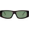 imageSOJOS Trendy Y2K Rectangle Polarized Sunglasses for Women Men Fashion Designer Rave Sunglasses SJ2228Redish TortoiseGreen