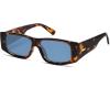 imageSOJOS Trendy Y2K Rectangle Polarized Sunglasses for Women Men Fashion Designer Rave Sunglasses SJ2228Brown TortoiseBlue
