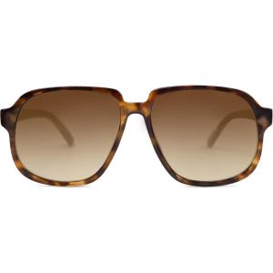 imageSOJOS Retro Vintage Square Polarized Sunglasses for Women Men 70s 80s Oversized Shades SJ2272Brown TortoiseBrown