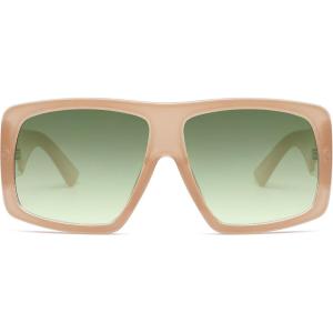 imageSOJOS Vintage Aviator 70s Sunglasses for Men Oversized Classic Retro Trendy Women Square Aviators Shades SJ2360BrownGreen Grading