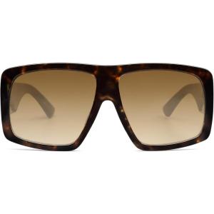 imageSOJOS Vintage Aviator 70s Sunglasses for Men Oversized Classic Retro Trendy Women Square Aviators Shades SJ2360TortoiseBrown Grading