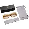 imageSOJOS Classic Trendy Rectangle Polarized Sunglasses Thick Frame with Star Decorations SJ2285Clear GreenLight Green